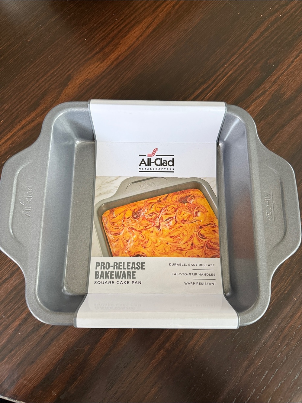 All-Clad Pro-Release Silver Square Cake Pan